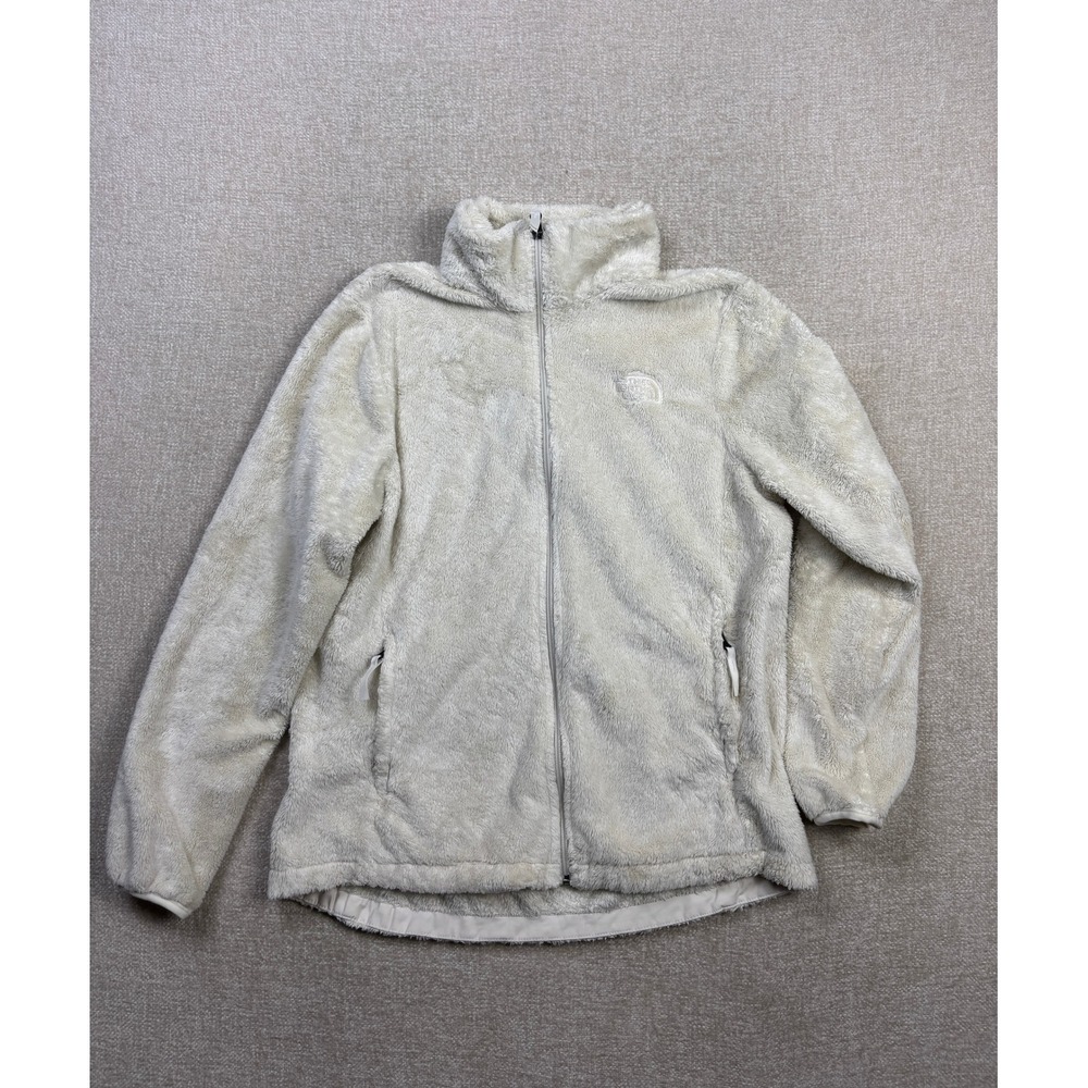 The North Face Osito Full Zip Fleece Jacket Womens Large Gardenia White